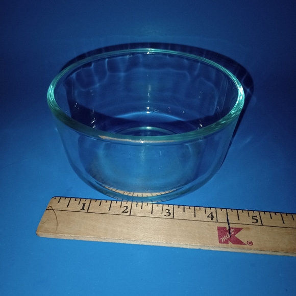 Pyrex 7200 2 Cups 470ML Blue Tint Clear Glass Mixing Bowl Set Of 2 USA No Lids - Picture 7 of 9
